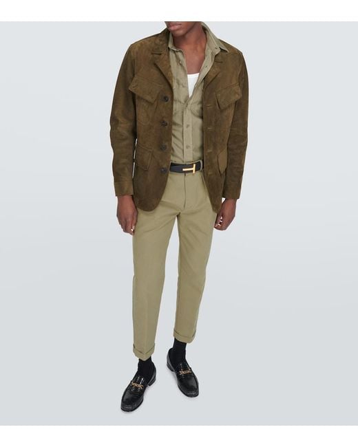 Tom Ford Green Cotton Shirt for men