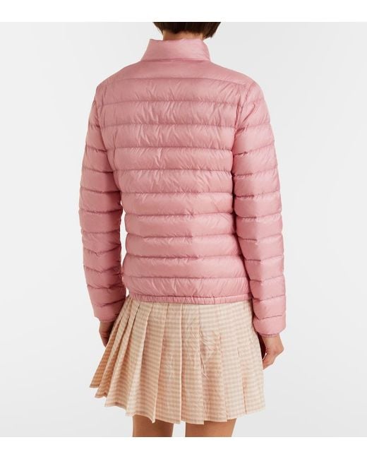Moncler Pink Lans Quilted Down Jacket