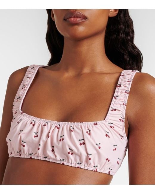 Montce Pink Zoe Printed Bikini Top