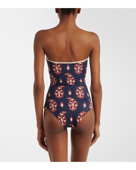 Johanna Ortiz Blue Printed Swimsuit