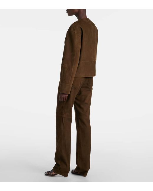 Proenza Schouler Brown Jacke Robin Aus Veloursleder