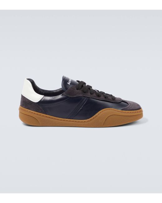 Acne Blue Leather Sneakers for men