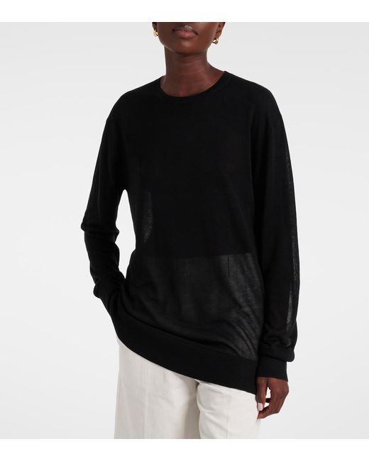 Totême Blue Oversized Sweater
