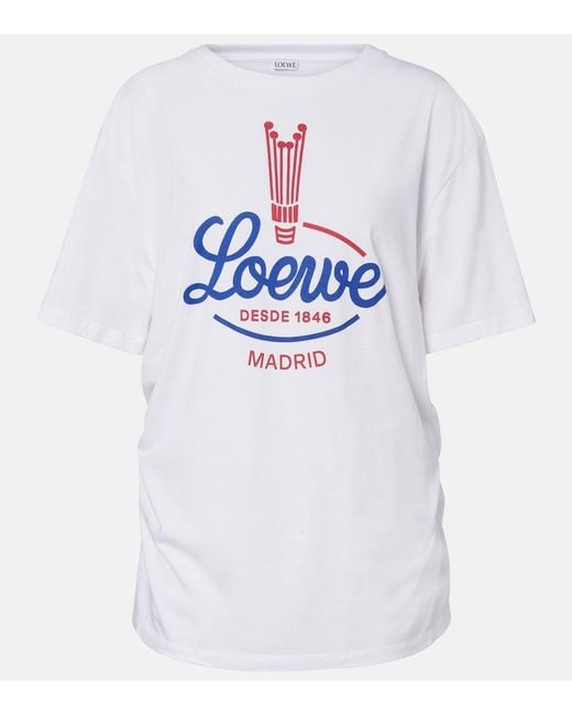 Loewe White Logo Jersey T-Shirt