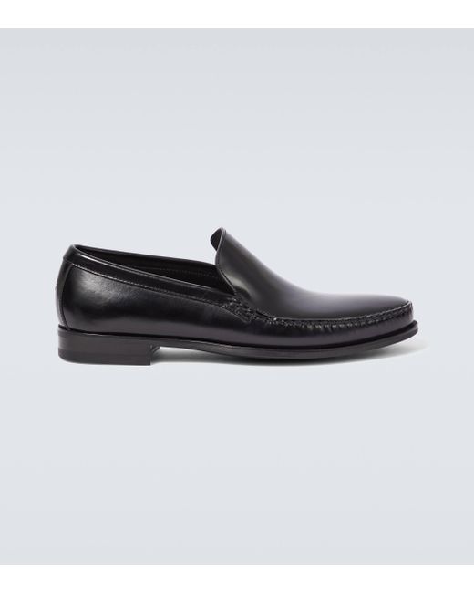 Givenchy Black 60's Leather Loafers for men
