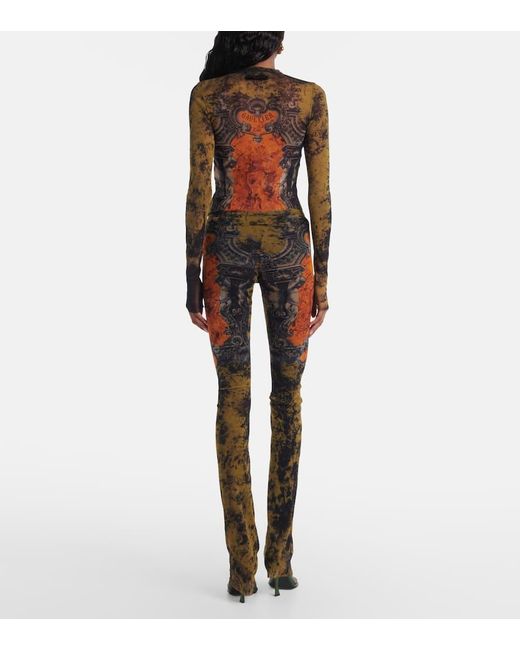 Leggings Medaillon di Jean Paul Gaultier in Black