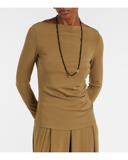 Max Mara Natural Gomma Jersey T-Shirt