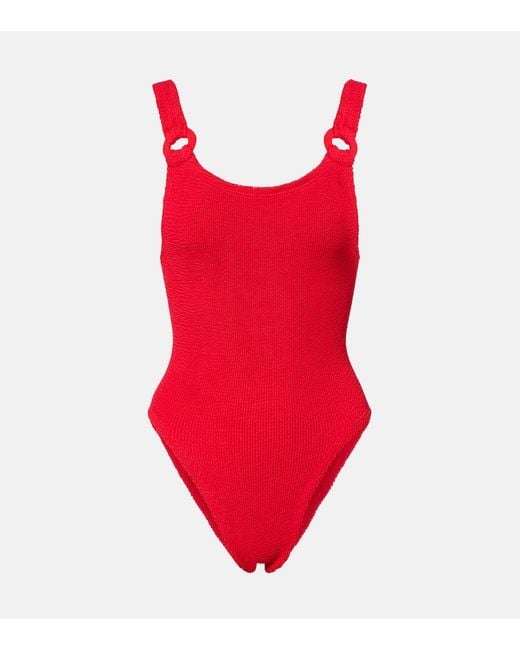 Hunza G Red Domino Swimsuit
