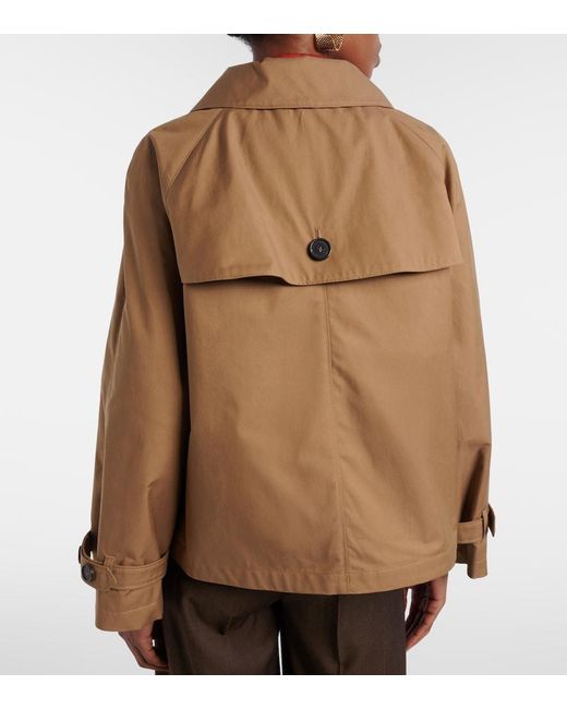 Max Mara Brown The Cube Tesoro Cotton-Blend Twill Jacket