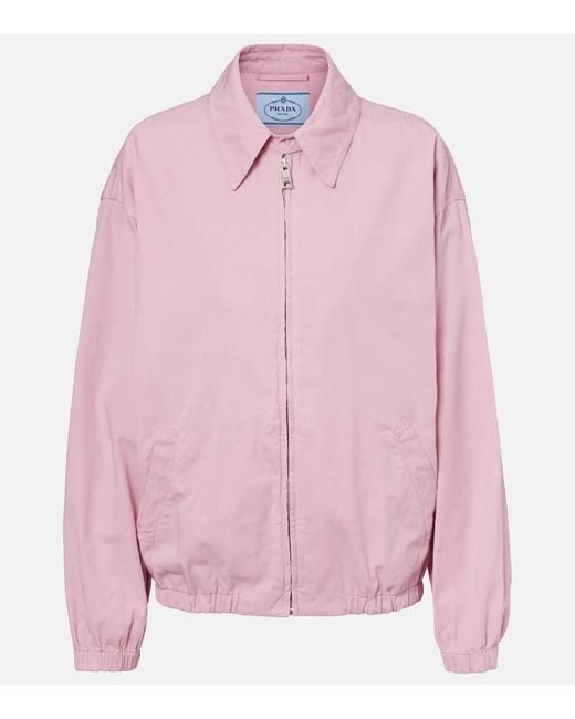 Prada Pink Cotton Gabardine Jacket