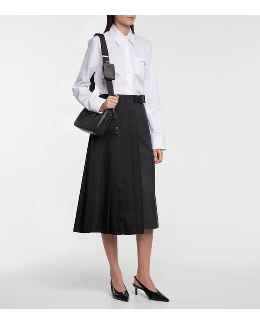 Prada Black Re-Edition 2005 Small Leather Shoulder Bag