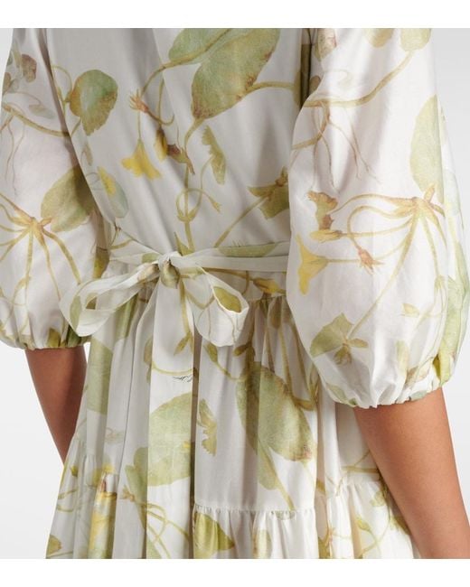 Erdem White Cotton Maxi Dress