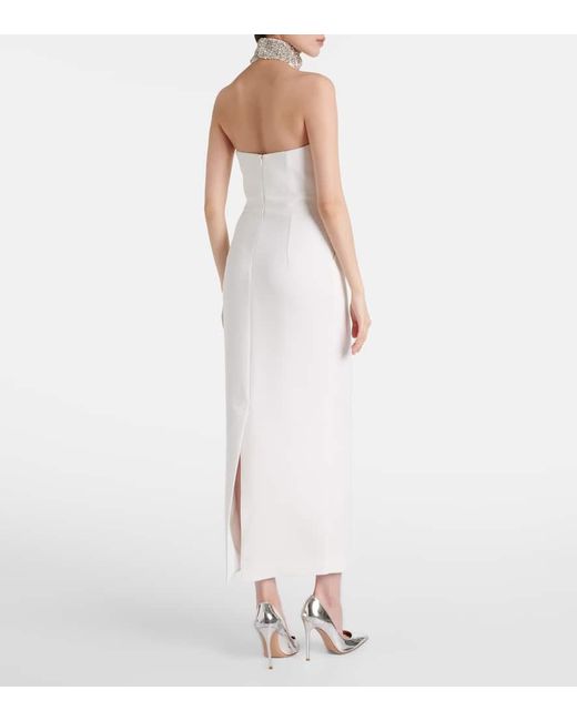 The New Arrivals Ilkyaz Ozel White Bridal Hemingway Embellished Cocktail Dress