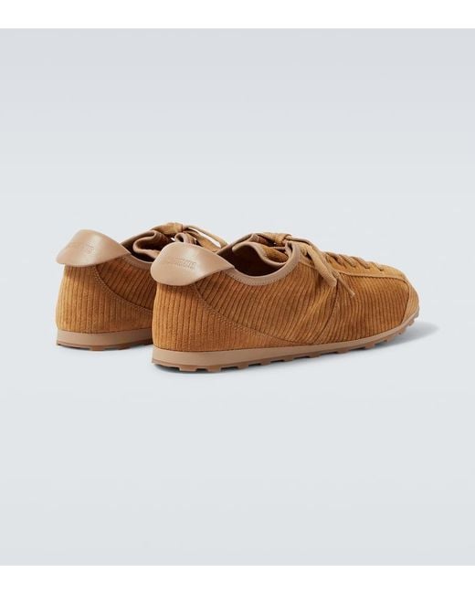Jacquemus Brown Suede Sneakers for men