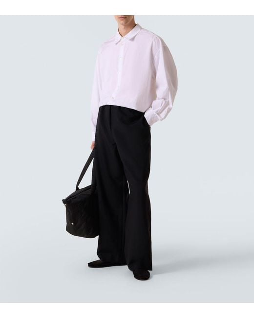 The Row Black Tyler Suede Loafers for men