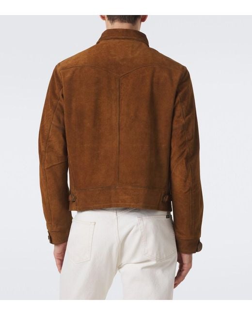 RRL Brown Alston Suede Jacket for men
