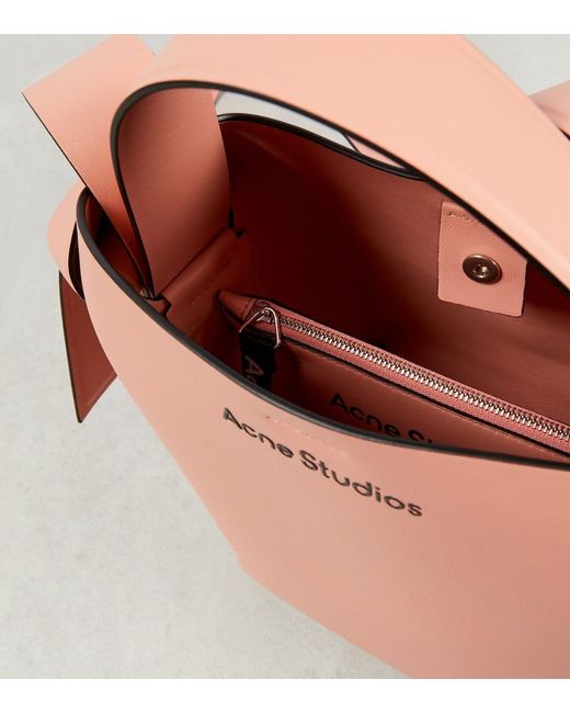 Acne Pink Musubi Mini Leather Shoulder Bag
