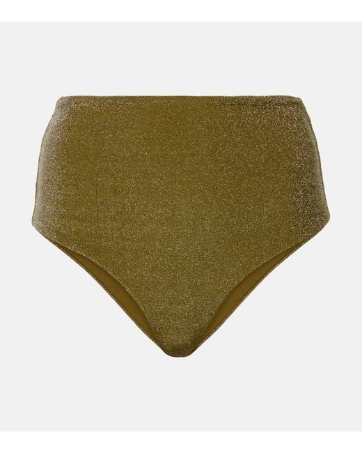 Johanna Ortiz Green De La Selva High-Rise Bikini Bottom