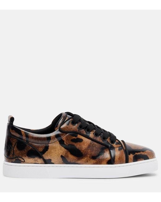 Christian Louboutin Brown Fun Louise Junior Leather Sneakers