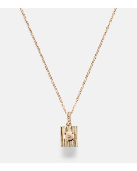 Yvonne Léon Metallic Trefle And Le Cubo 9Kt And Enamel Single Earring And Pendant Set With Diamonds