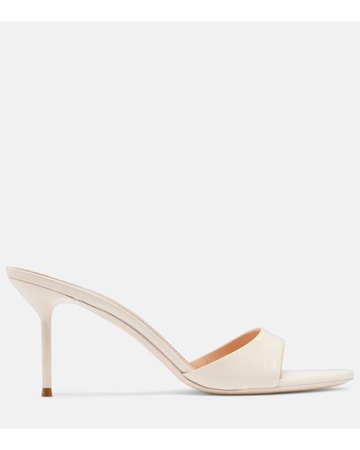 Paris Texas Natural Lidia 70 Patent Leather Mules