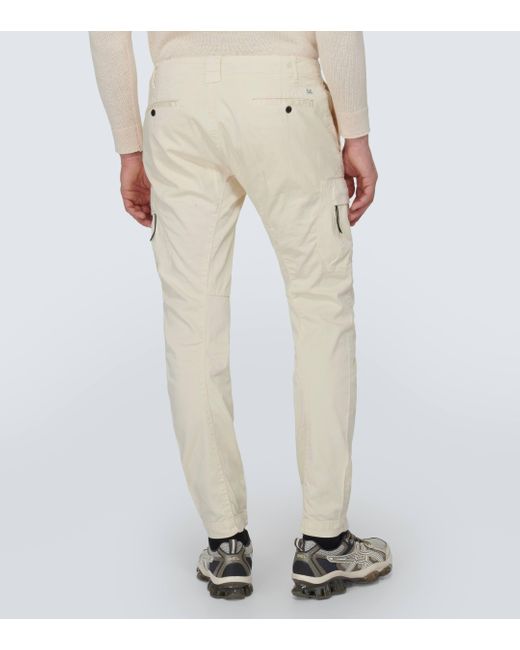 C P Company Natural Cotton Cargo Pants for men