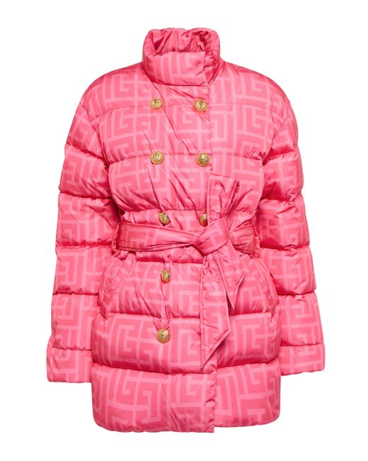 Balmain Synthetic X Barbie® Down Jacket in Pink - Lyst