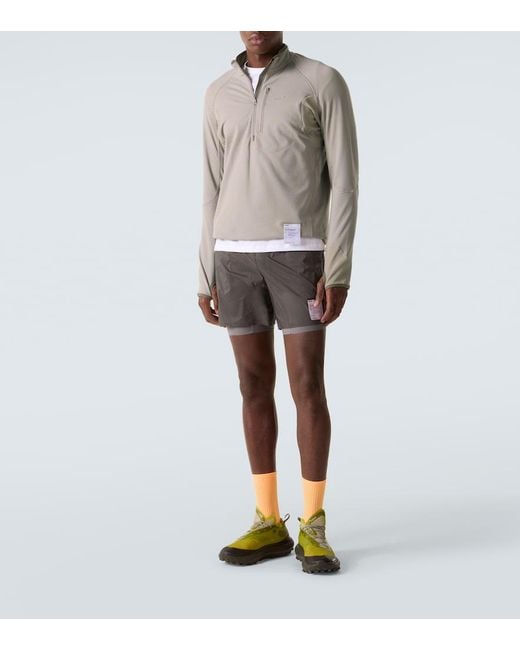 Satisfy Gray Ghostfleece Half-Zip Top for men