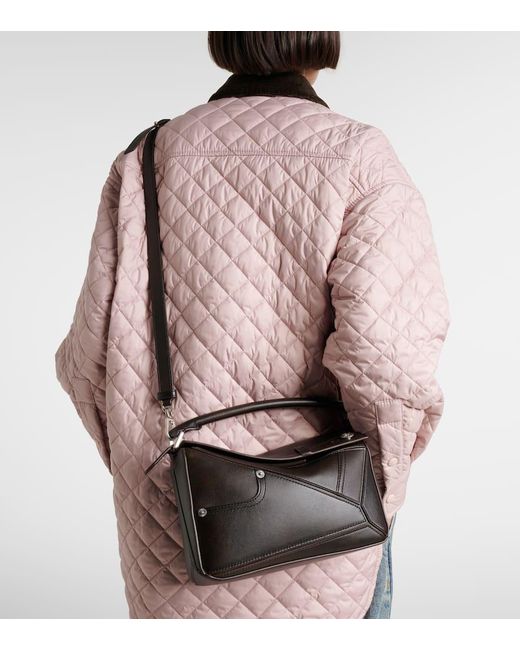 Loewe Black Tote Bag Puzzle Panta Small Aus Leder