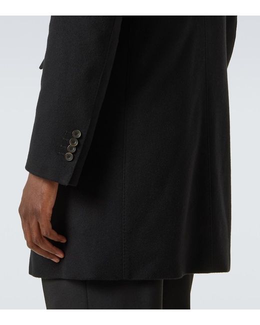 Herno Black Cashmere Coat for men