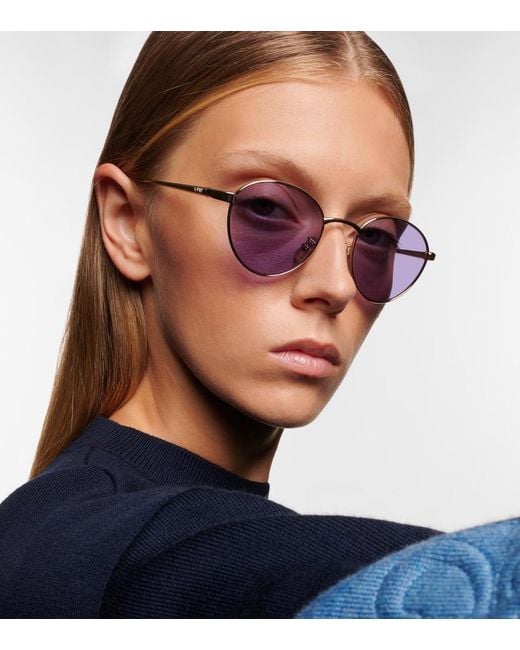 Loewe Blue Round Sunglasses