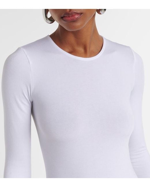 Wolford White Berlin Bodysuit