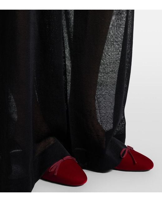 Herbert Levine Red 24/7 Velvet Mules