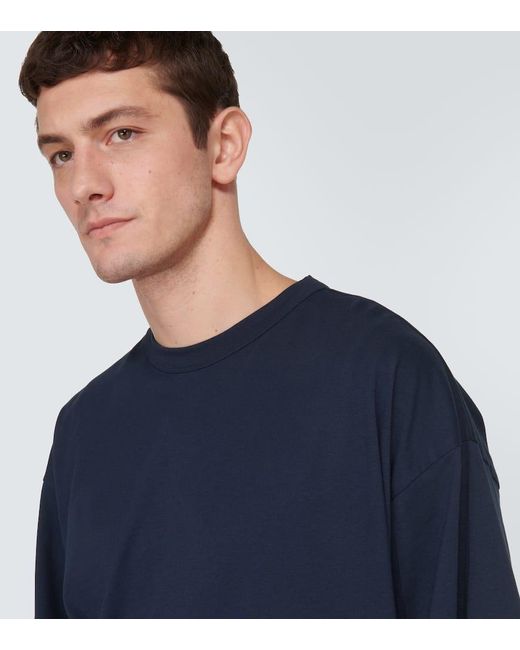 Dries Van Noten T-Shirt aus Baumwoll-Jersey in Blue für Herren