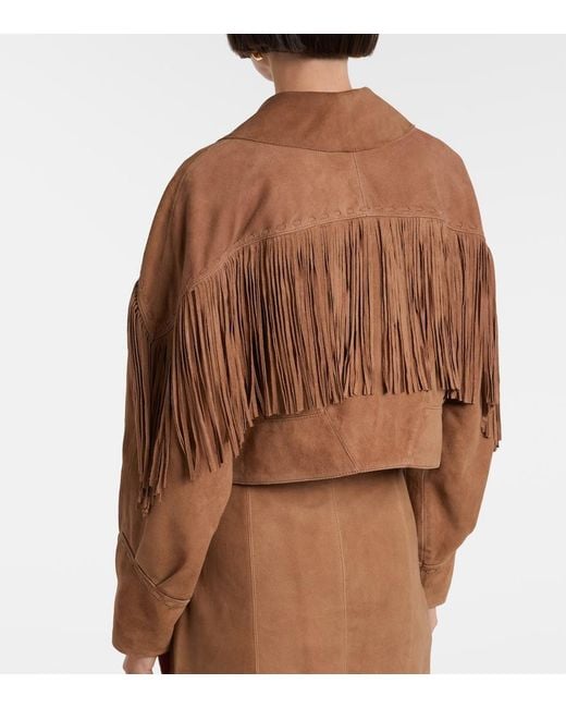 Rixo Brown Darragh Suede Jacket
