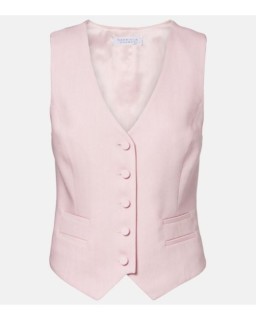 Gabriela Hearst Pink Wool Vest