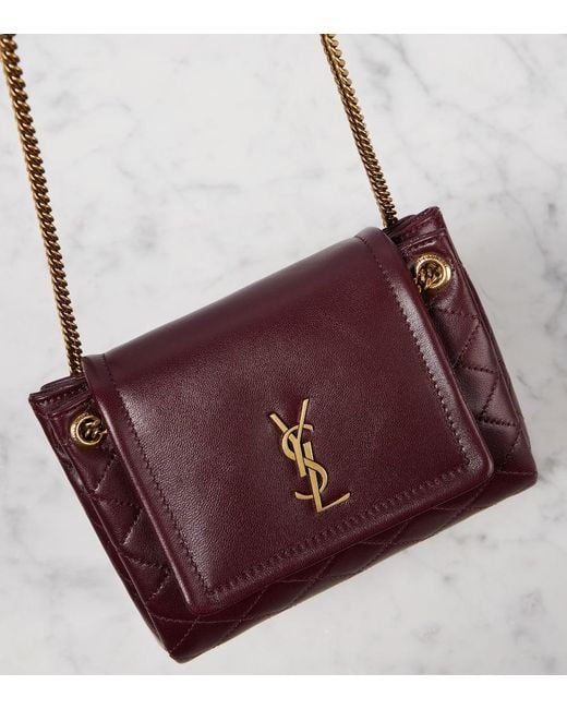 Saint Laurent Red Schultertasche Nolita Mini Aus Leder
