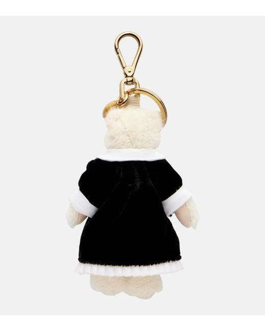 Charm Para Bolso De Terciopelo Prada de color White