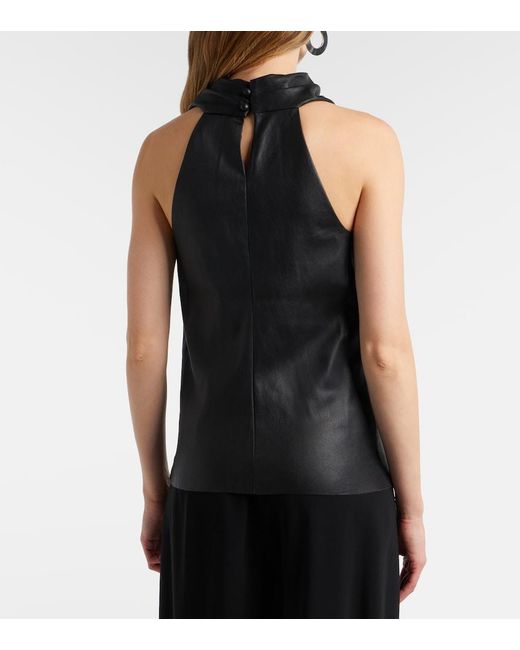 Stouls Black Aurea Leather Top