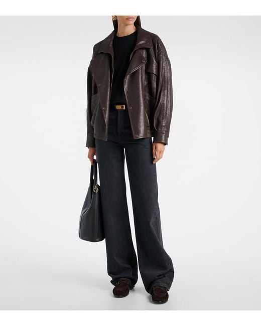 Saint Laurent Black Le Loafer Cassandre Suede Penny Loafers