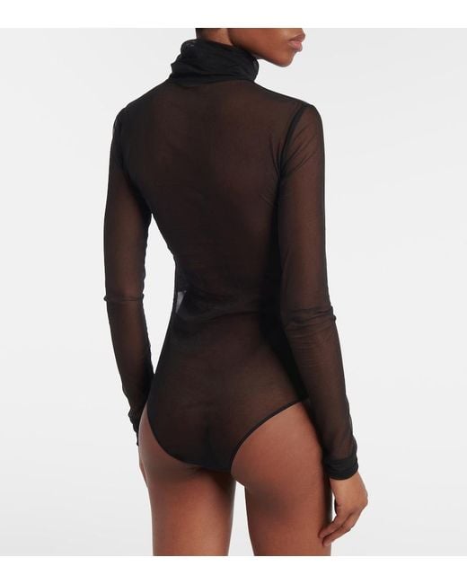 Maison Margiela Gray Turtleneck Bodysuit