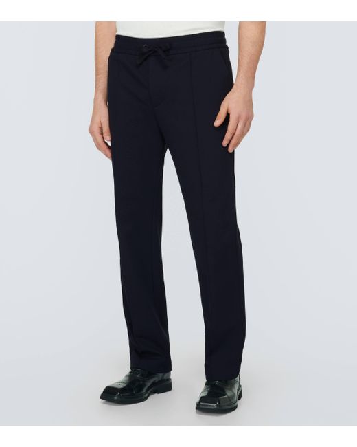 Dolce & Gabbana Blue Jersey Sweatpants for men