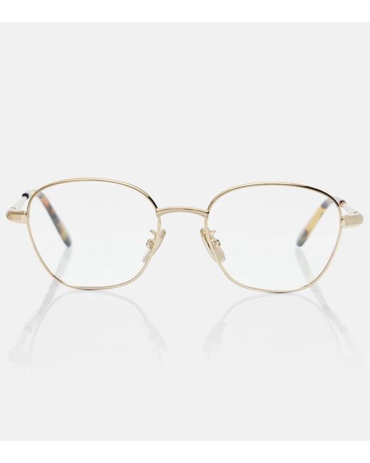 Loewe Metallic Slim Square Metal Glasses