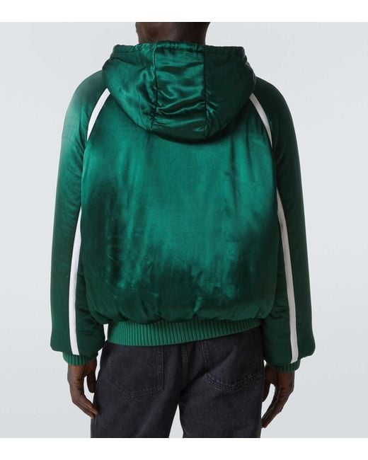 Loewe Green Satin Tracksuit Jacket for men