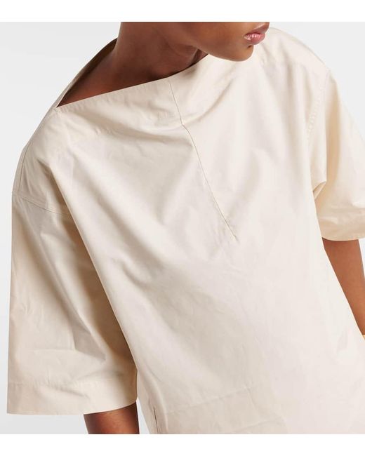 Totême  White T-Shirt Aus Baumwoll-Jersey