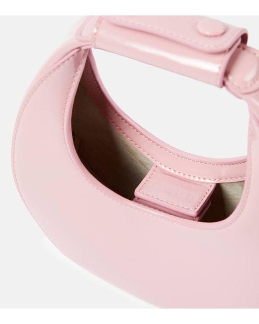 Staud Pink Goodnight Moon Leather Tote Bag