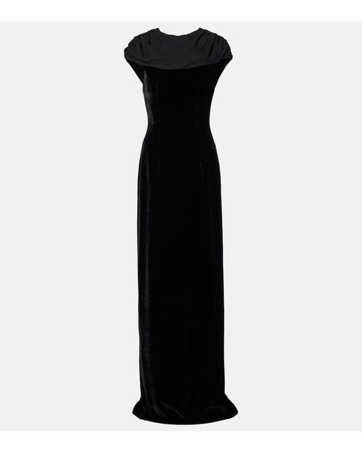 Markarian Black Vesper Cutout Gown