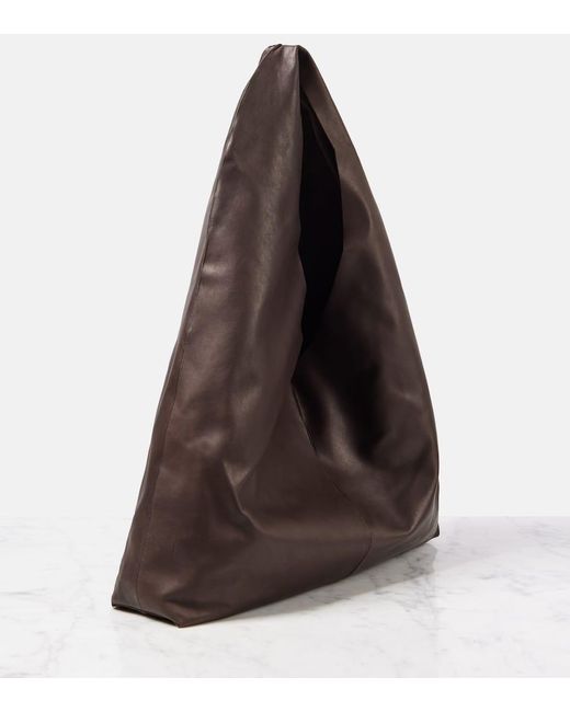 The Row Brown New Bindle Leather Shoulder Bag