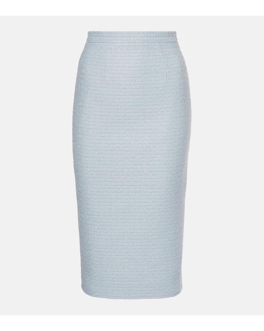Roland Mouret Blue Midirock Aus Boucle