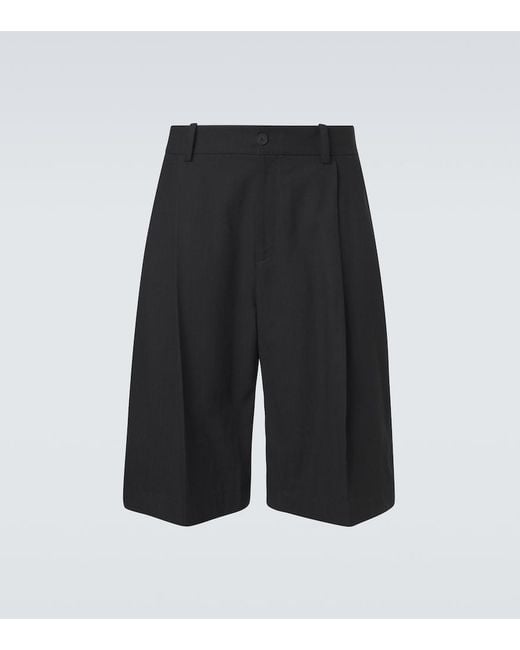 Bermuda di Studio Nicholson in Black da Uomo